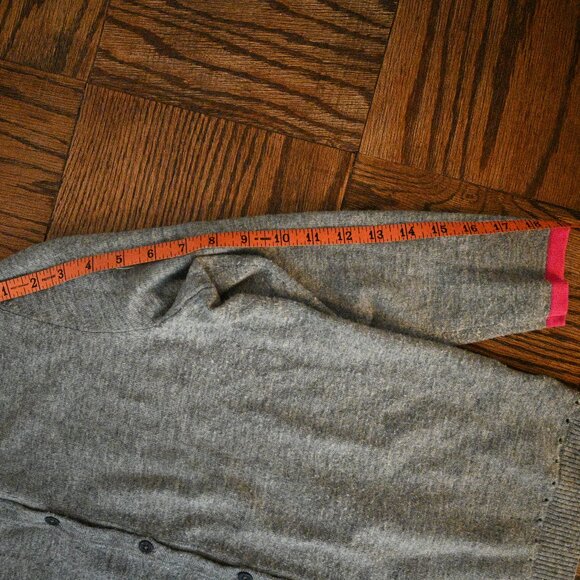 Moth by Anthropologie Cardigan – Gray with Pink Trim – Size S - Picture 7 of 14